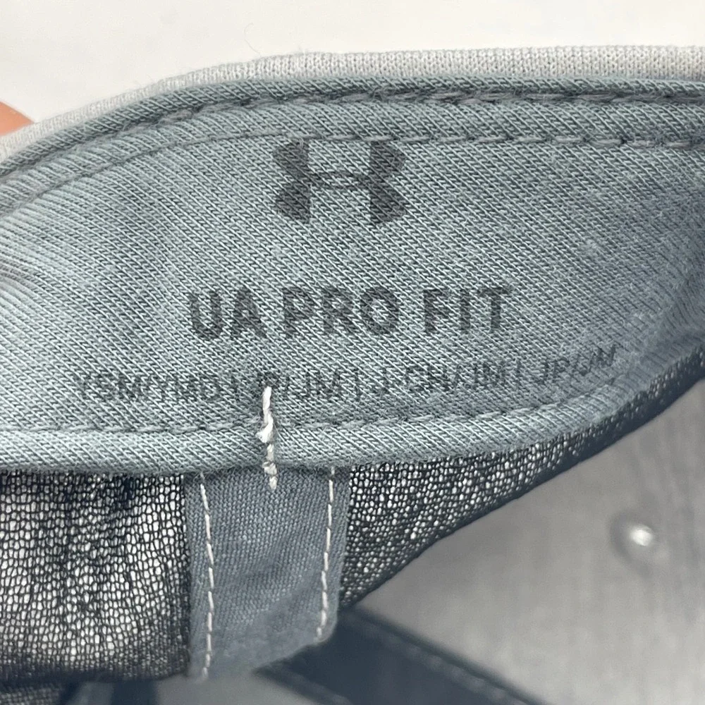 Under Armour UA Pro Fit Mens S/M Gray Stretch Fit Baseball Cap Athletic Hat